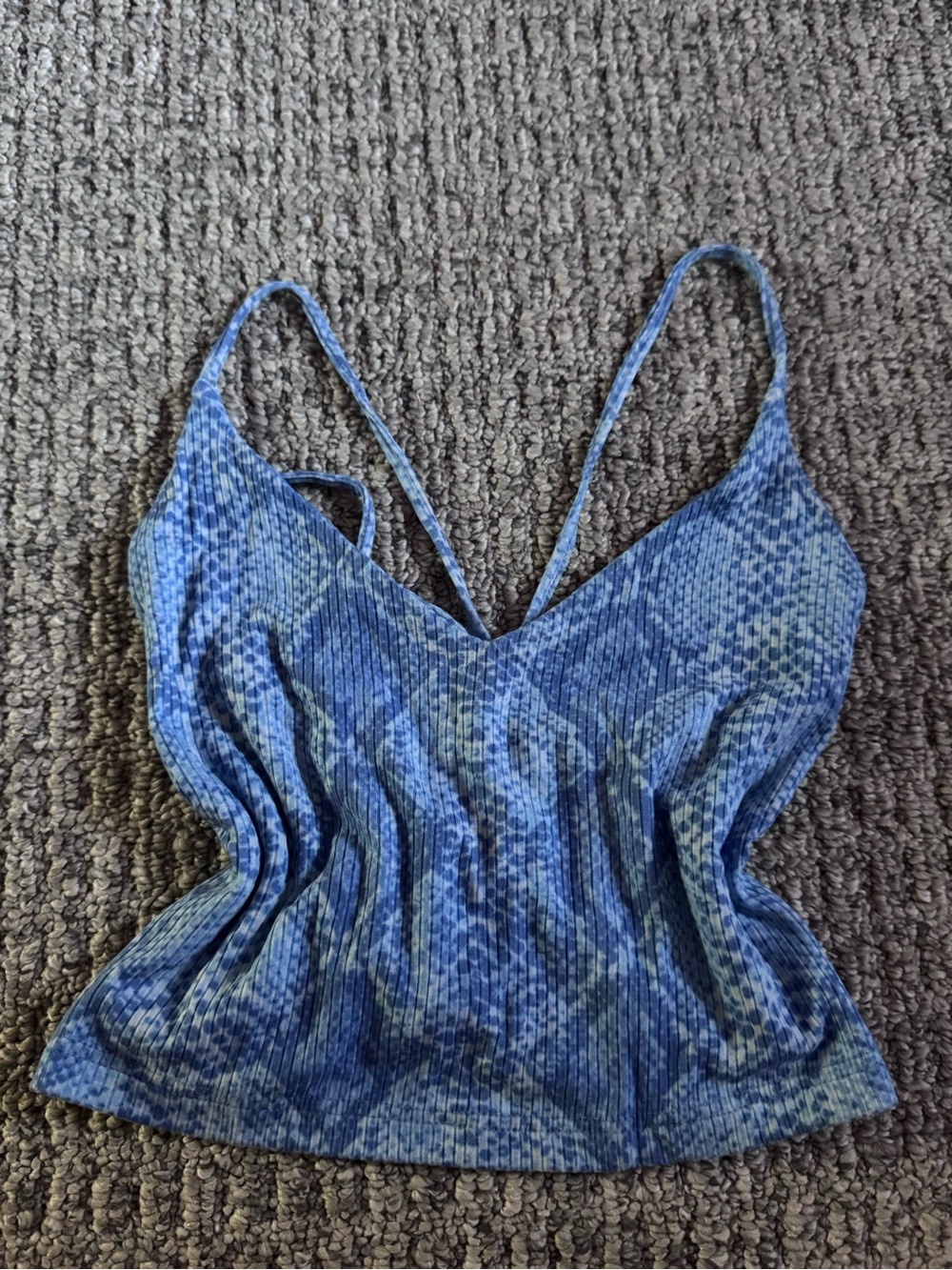 Snake skin print V-Neck Spaghetti Strap Women’s Top